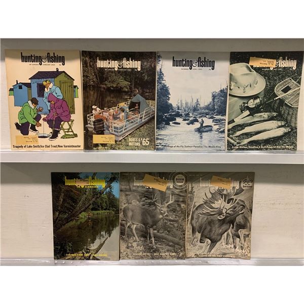 8 x Magazines 1965: Hunting & Fishing in Canada