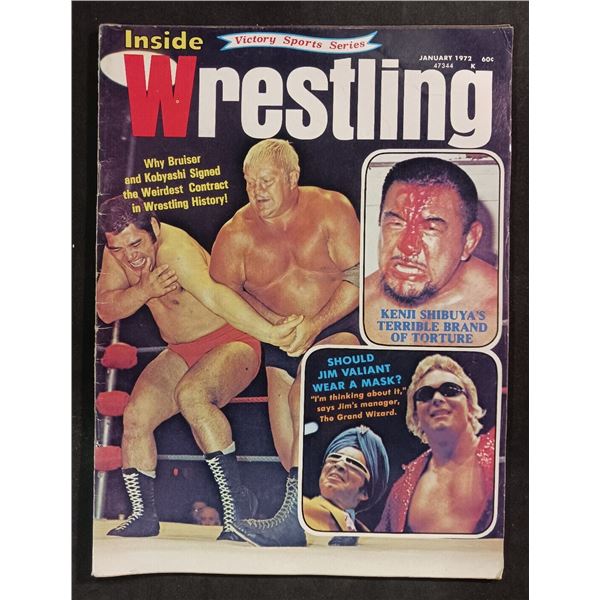 Inside Wrestling January 1972 Vintage Magazine