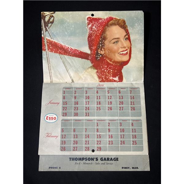 1956 ESSO Calendar from Thompson's Garage