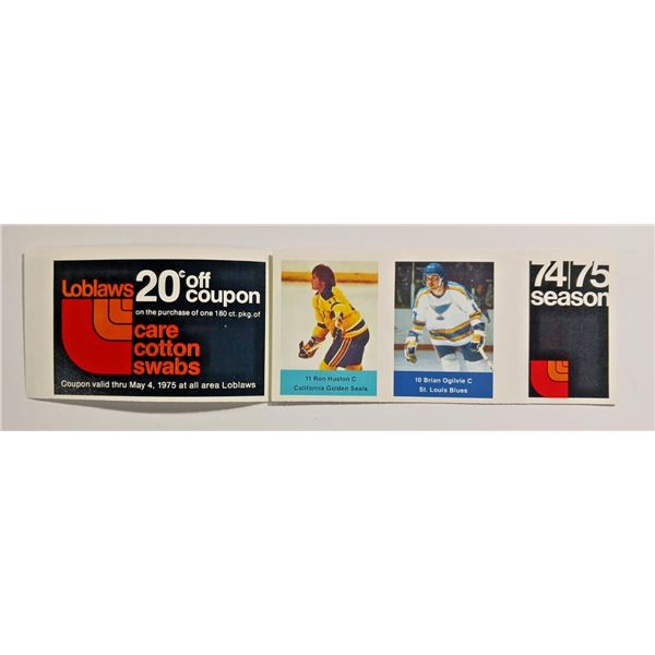 Craig Ramsay Loblaws NHL 1974-75 Sticker Stamps