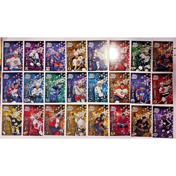 1995-96 Kraft Dinner Hockey Hand Cut Collector x24