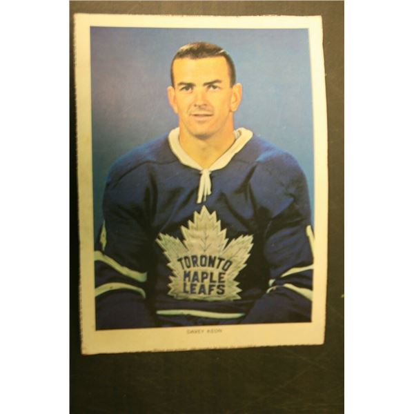1963-64 Chex Photo Series Davey Keon Maple Leafs
