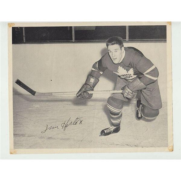1945-54 Quaker Oats Tim Horton Rookie 8 x 10 Photo