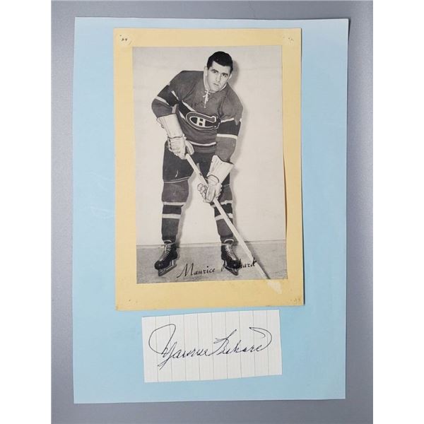 1943-64 Beehive Signed Maurice Richard w/ JSA COA