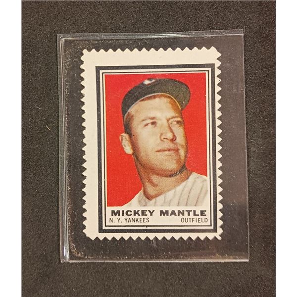 1962 TOPPS MICKEY MANTLE STAMP Excellent CONDITION