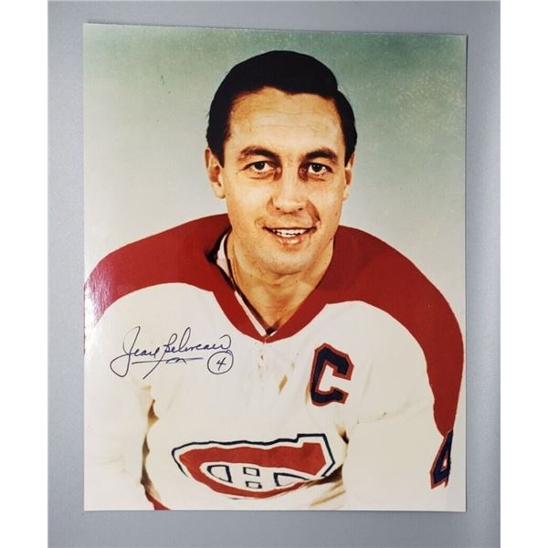 Autograph Jean Beliveau Signed Photo Signed 8x10