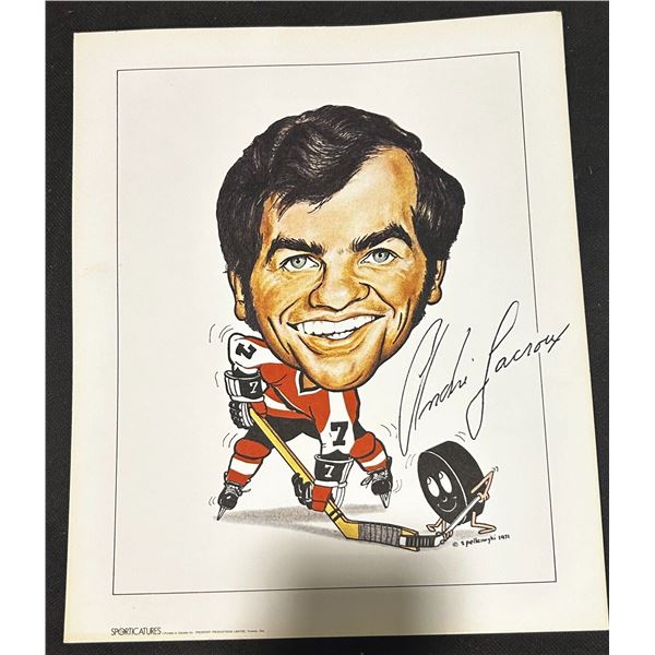 1971 Sporticatures Pelkowski of Andre Lacroix