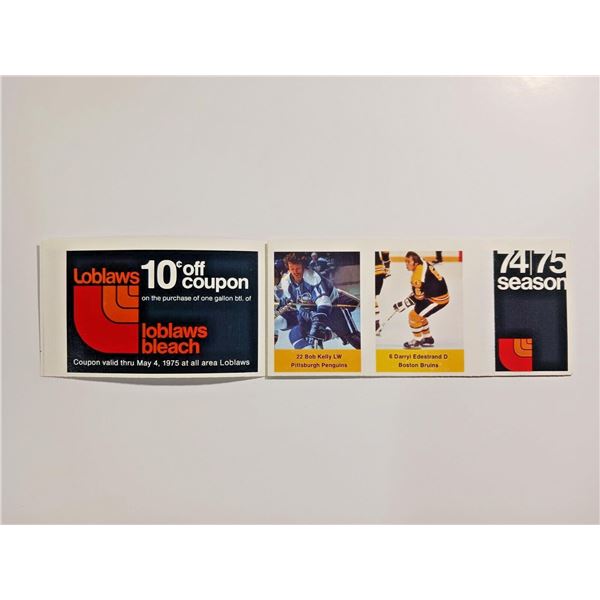 Ace Bailey Loblaws NHL Action 74-75 Sticker Stamps