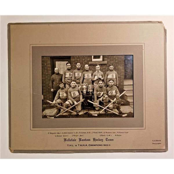 1922-23 Toronto Bellefair THL & TAHA Champs Photo