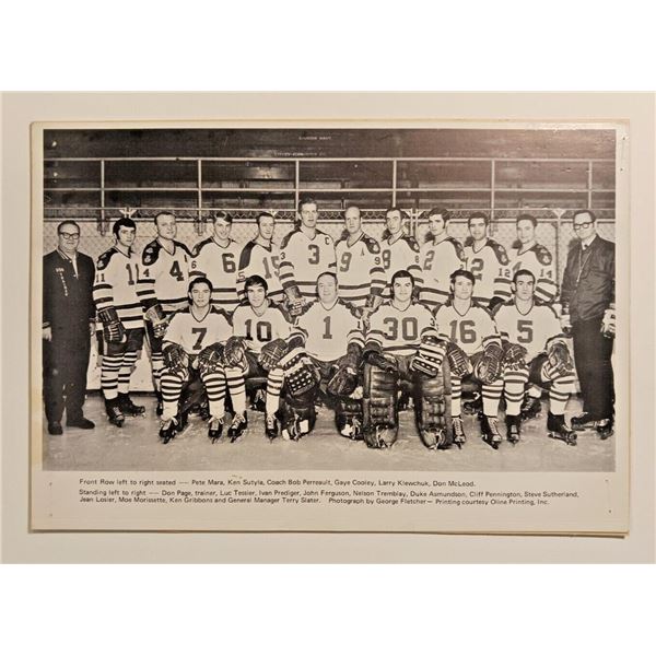1969-1970 IHL Des Moines Oak Leafs Photo