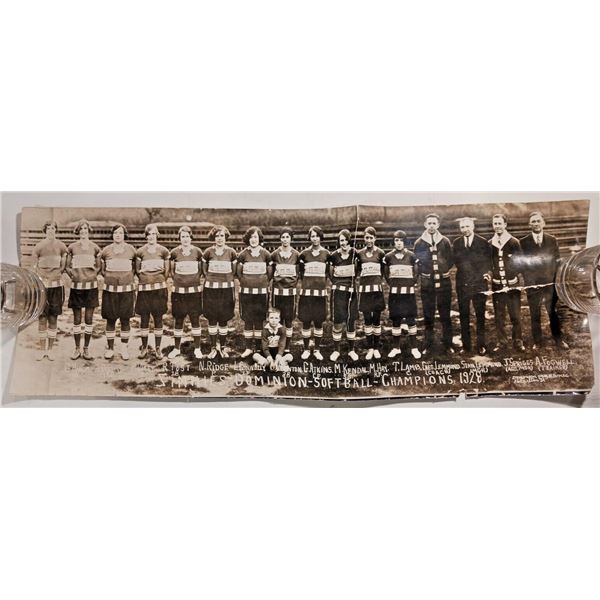1928 Simmies Dominion Ladies Softball Panorama