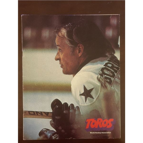 1974-75 Toros Hockey Magazine