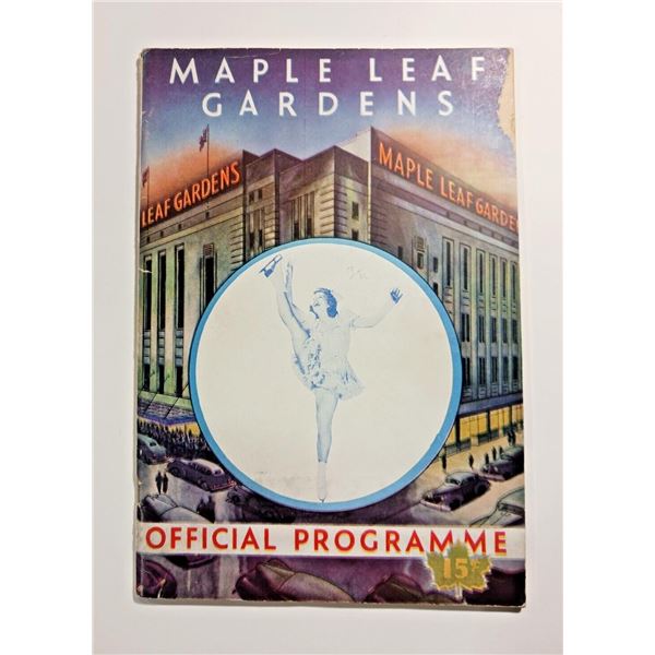 1946 Maple Leaf Gardens Program Ice Skating
