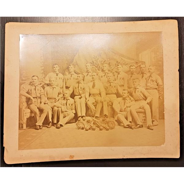 1890s Vintage GTVM Sports Team Cabinet Photo