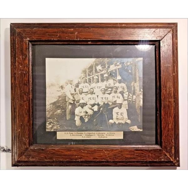 1906 Alberta Baseball Team Photo w/ Original Frame