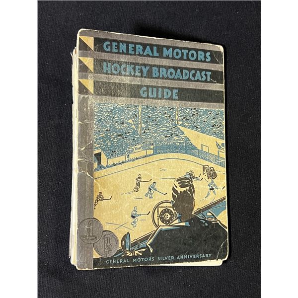 1934 General Motors Hockey Broadcast Guide