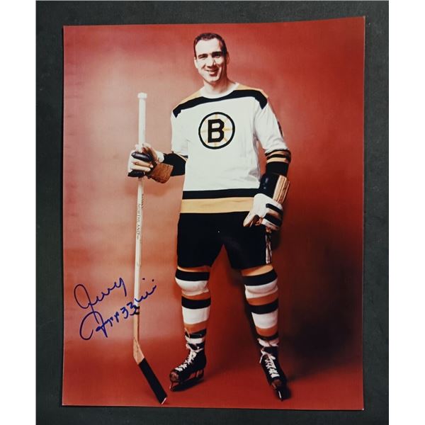 Jerry Toppazzini signed 8"x10" photo NHL