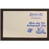Image 1 : 1986 Blue Jays Day Card Presented by Grand & Toy