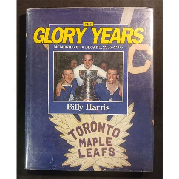 Signed Billy Harris 1990 Glory Years Maple Leafs