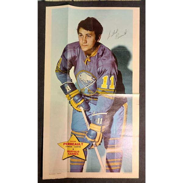 1971-72 O-Pee-Chee NHL Poster Gilles Perreault #14