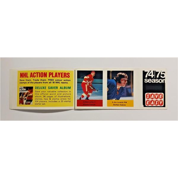 Darry Sittler Loblaws NHL 74-75 Sticker Stamps