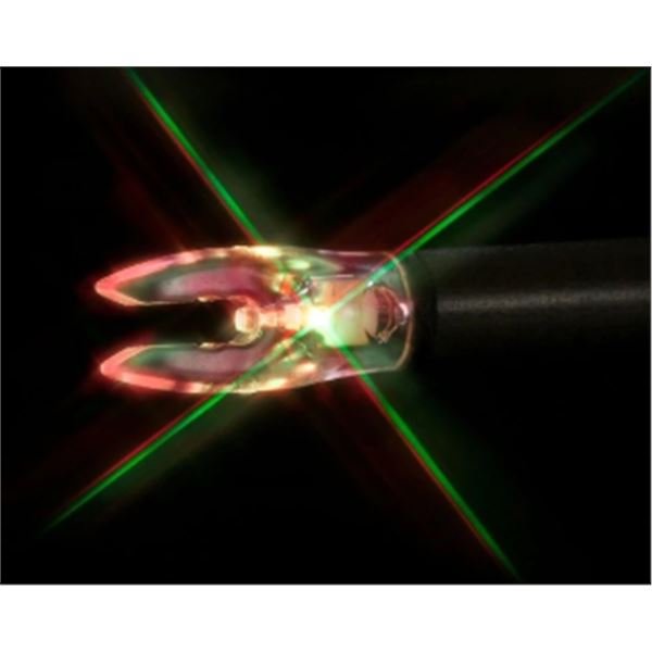 Nockturnal Lighted Nocks Universal Fit Strobing Red/Green Sku NT-300