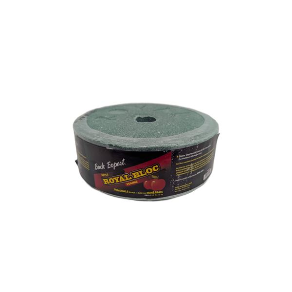 Buck Expert RBA-2 Royal Bloc - Flavored Mineral Block /APPLE - 4 4lb/2kg Sku RBA-2