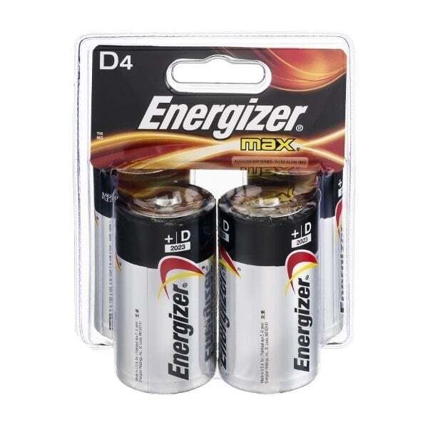 Energizer Batteries D 4 Sku E95BP4