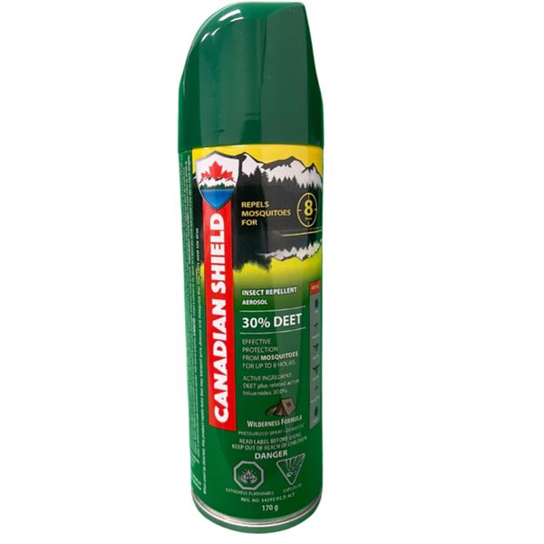 Canadian Shield Insect Repellent Aerosol 30% Deet 170g Sku CSA01
