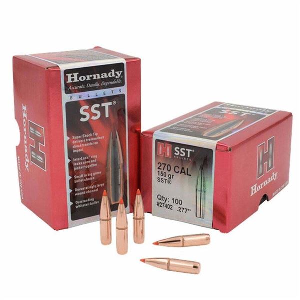 Hornady SST 270 Cal 150 Grain .277" (100 Count) Sku 27402