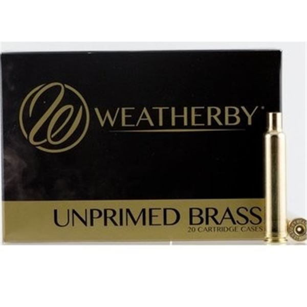 Weatherby Select 240 Wby Unprimed Brass (20 Cartridges) Sku BRASS240