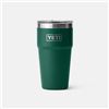 Image 1 : Yeti Rambler 20oz Stackable Cup w/Mag Slider Black Forest Green Sku 70000004246