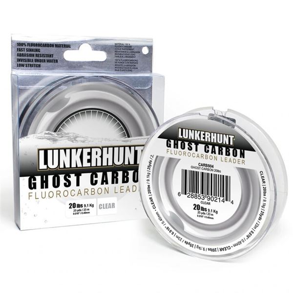 Lunkerhunt Ghost Carbon Clear (25 Yards) 20 lbs Sku CARBS04