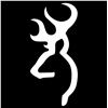Image 1 : Browning Official Buckmark Decals White 4" Sku 3922004714