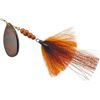 Image 1 : Mepps Bronze Slammer In-Line Spinner #5, 1/2oz Black Fire Craw Sku BS5-BKFCR