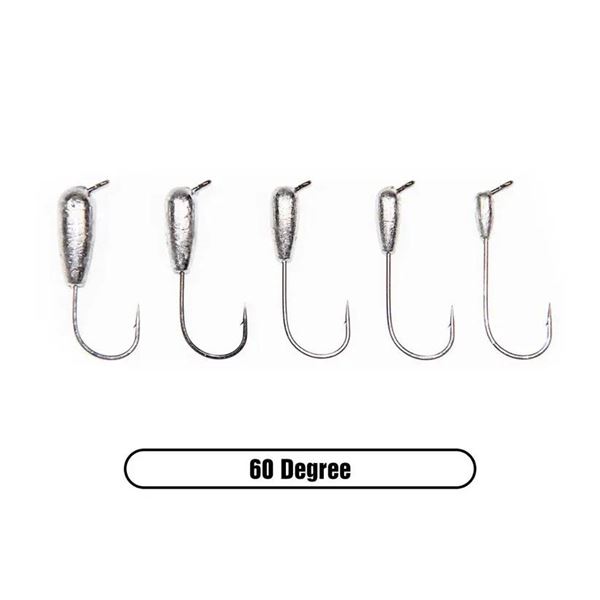 X-Zone Pro Series Tube Jig Head (4 Pack) 60 Degree 1/8oz Sku T100101