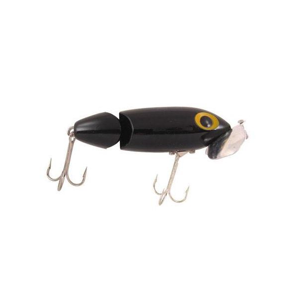 Arbogast Jointed Jitterbug Fishing Lure Black 2 1/2" Sku G620-02