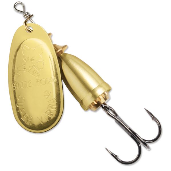 Blue Fox Vibrax Mid-Depth Spinner Gold 1/4oz Sku 60-30-200IC
