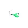 Image 1 : Lunkerhunt Tungsten Micro Tear Drop Fluorescent Green Glow 1/8oz Sku TMTD04