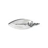 Image 1 : VMC Gliding Jig Flashing Action Willow Silver 1/8oz Sku VMC-GJW3-SILVER-1/8