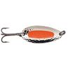 Image 1 : Blue Fox Pixee Spoon, Egg Sac Insert Nickel Plated/Fluorescent Orange Insert Sku 01-30-002
