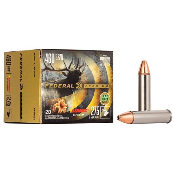 Federal Premium 460 S&W 275 Grain Barnes Expander (20 Rounds) Sku P460XB1