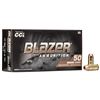 Image 1 : CCI Blazer 40 S&W 165 Grain FMJ (50 Rounds) Sku 5210