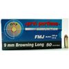Image 1 : Prvi Partizan (PPU) Handgun 9mm Browning Long 108 Grain FMJ Sku