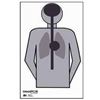 Image 1 : Champion Fully Body Paper Target w/ Vitals Black/White Sku