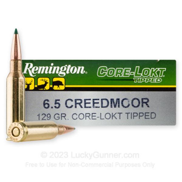 Remington Core-Lokt Tipped 6.5 Creedmoor 129 Grain (20 Cartridges) Sku 29017