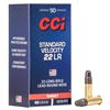 Image 1 : CCI Standard Velocity Rimfire Ammo 22 LR, LRN, 40 Grains, 1070 fps, 50 Rounds, Boxed