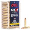Image 1 : CCI Maxi-Mag 22 WMR JHP 40 Grain (50 Rounds) Sku 0024
