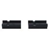 Image 1 : Weaver Aluminum Base Pair Matte Black 48471 Sku 48471