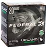 Image 1 : Federal Upland 20 GA 2 3/4" 3/4 oz #7 1/2 Shot Steel (25 Rounds) Sku USH207